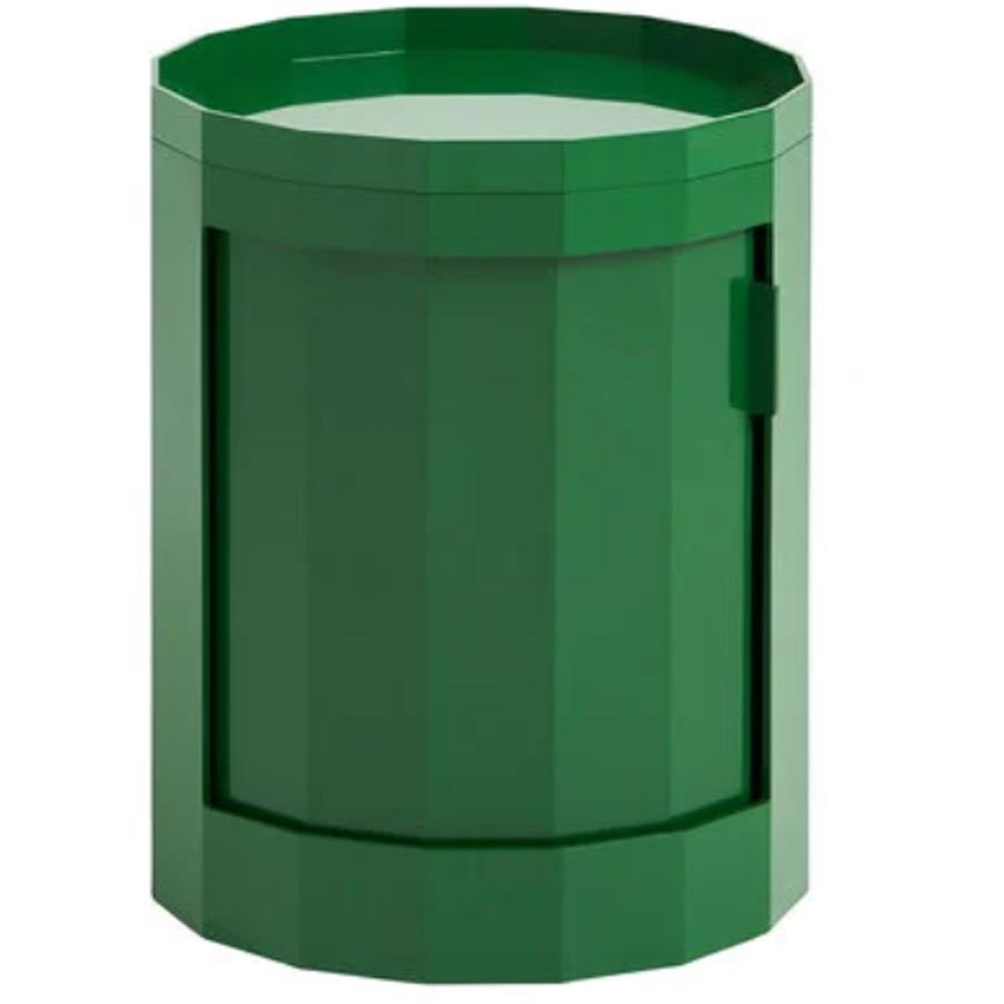 Facet Cabinet incluso piedi e ruote colore spinach green  – HAY